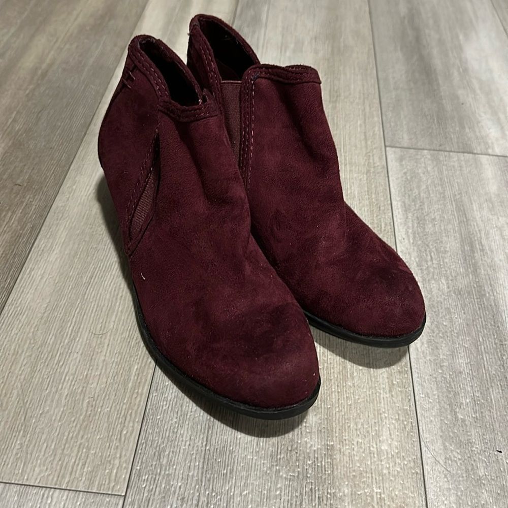 Women's Burgundy Ankle Boots